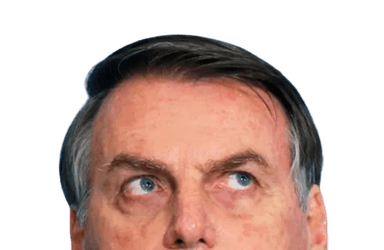 Cabeça do genocida saindo de uma privada